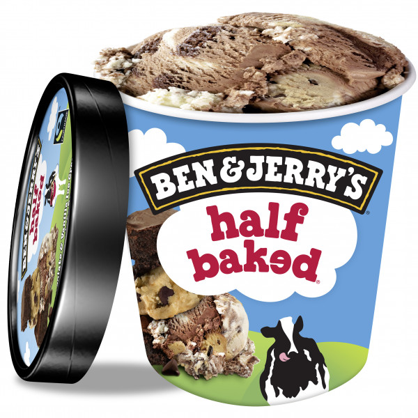 B&amp;J Half Baked 8x465ml