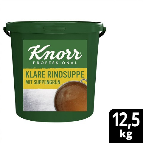 KNORR Klare Rindsuppe mit Suppengrün 12,5 Eimer