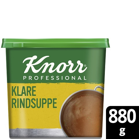 KNORR Klare Rindsuppe mit Suppengrün 6x880g