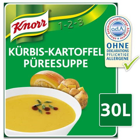 KNORR Kürbis Kartoffel Püreesuppe 3x2,4Kg