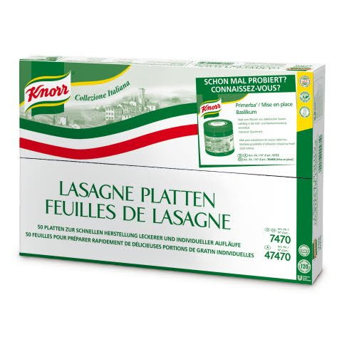 KNORR Lasagne Platten vorgegart 10 Kg