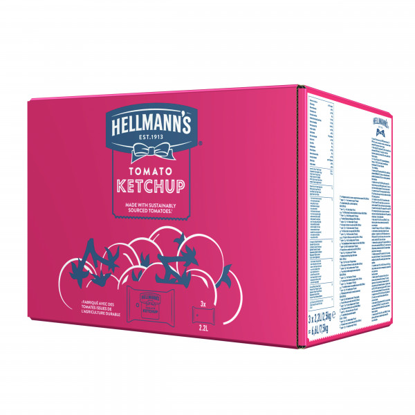 Hellmanns Tomato Ketchup 3x2,5 Kg Beutel